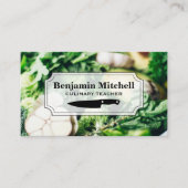 Kulinarischer Koch | Gemüse | FEINSCHMECKER Visitenkarte (Vorderseite)