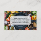 Kulinarischer Koch | Gemüse: Visitenkarte (Rückseite)