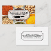 Kulinarischer Koch | Gewürze Visitenkarte (Vorne/Hinten)