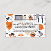 Kulinarischer Koch | Küchengeräte Visitenkarte (Rückseite)