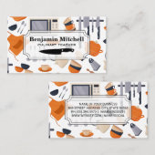 Kulinarischer Koch | Küchengeräte Visitenkarte (Vorne/Hinten)