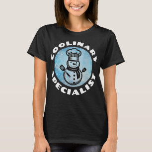 Kulinarischer Pun - Snowman Koch Kulinarischer Spe T-Shirt