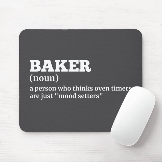 Kulinarischer Spaß - Mouse Pad im Baker-Definition Mousepad (Mit Mouse)