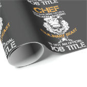 kulinarisches Biest Funny Kitchen Koch Küche Koch Geschenkpapier (Rolleneckpunkt)