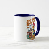 Kulinarisches Chickens Kuchen Kreation Tasse (VorderseiteRechts)