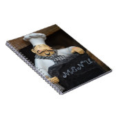 Kulinarisches Erlebnis: Koch mit Menü Notizblock (Rechte Seite)