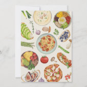 Kulinarisches Essen Einladung (Rückseite)