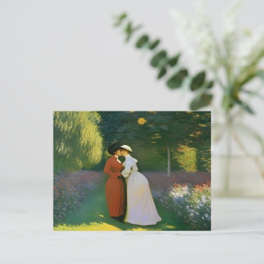 Kulinarisches im Garten am Monet Postcard Postkarte (Stehend Vorderseite)
