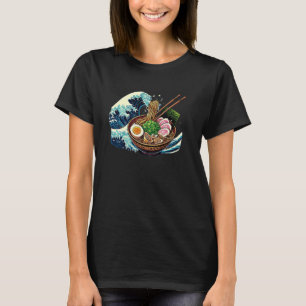 Kulinarisches japanisches Wave Art Noodle Food Sou T-Shirt