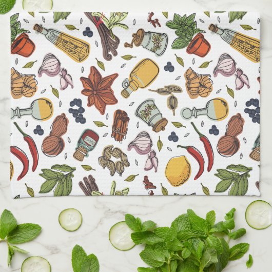 Kulinarisches Küchentuch (Gefaltet)