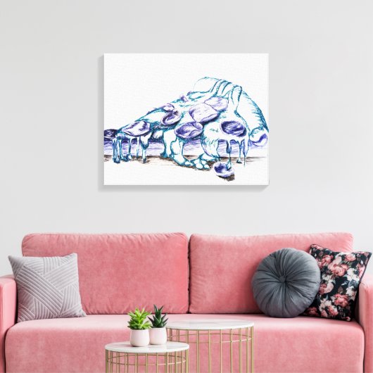 Kulinarisches Langlaufen Leinwanddruck (Insitu (Wohnzimmer))