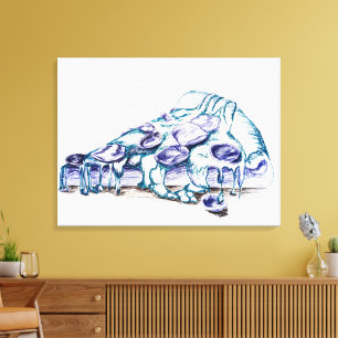 Kulinarisches Langlaufen Leinwanddruck