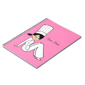 Kulinarisches Mädchen-Notizbuch Notizblock (Linke Seite)