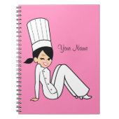 Kulinarisches Mädchen-Notizbuch Notizblock (Vorderseite)