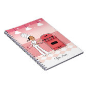 Kulinarisches Mädchen-Notizbuch Notizblock (Rechte Seite)