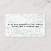 Kulinarisches Messer II | Hintergrund aus weißem M Visitenkarte (Rückseite)