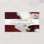 Kulinarisches Messer | Künstlicher Hintergrund Visitenkarte (Rückseite)