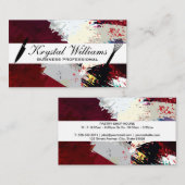 Kulinarisches Messer | Künstlicher Hintergrund Visitenkarte (Vorne/Hinten)