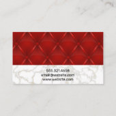 Kulinarisches Messer Leder Upholster Hintergrund Treuekarte (Rückseite)