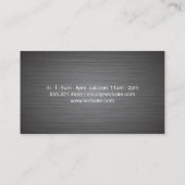 Kulinarisches Messer | Metall-Hintergrund Treuekarte (Rückseite)