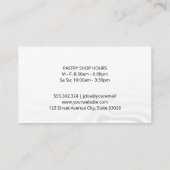 Kulinarisches Messer | Silky Hintergrund Visitenkarte (Rückseite)