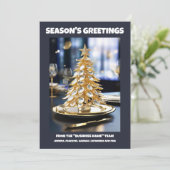 Kulinarisches Weihnachtsbäumkochen DIY Foto Feiertagskarte (Stehend Vorderseite)