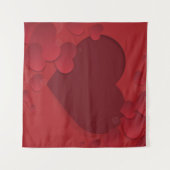 Kulisse für riesige rote Herzen Wandteppich (Vorderseite (Horizontal))