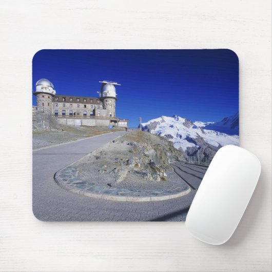 Kulm hotel and trail, Gornergrat, Zermatt Mousepad (Mit Mouse)