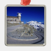 Kulm hotel and trail, Gornergrat, Zermatt Ornament Aus Metall (Vorne)