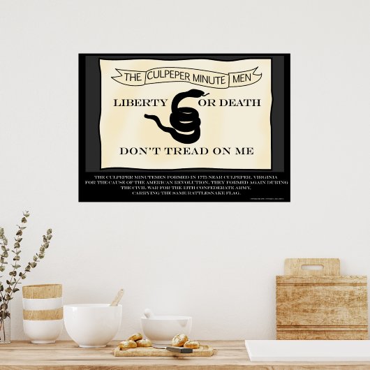 Kulpeper-Minutemen-Flagge Poster (Küche)