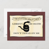 Kulpeper-Minutemen-Flagge Postkarte (Vorne/Hinten)