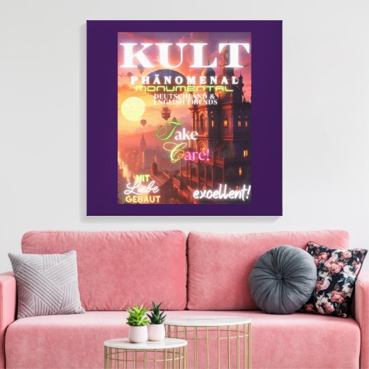 KULT PHÄNOMENAL MONUMENTAL LEINWANDDRUCK (Insitu (Wohnzimmer))
