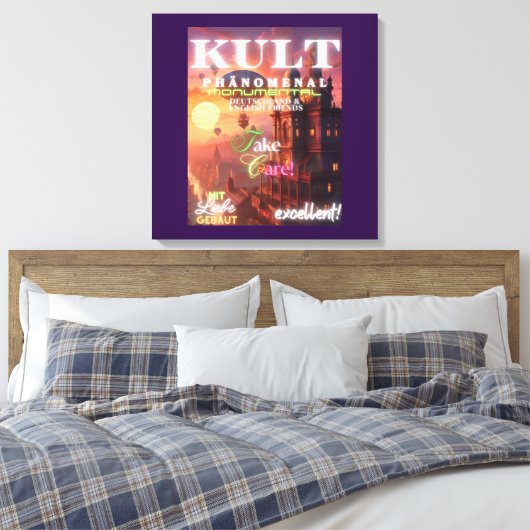 KULT PHÄNOMENAL MONUMENTAL LEINWANDDRUCK (Insitu (Schlafzimmer))