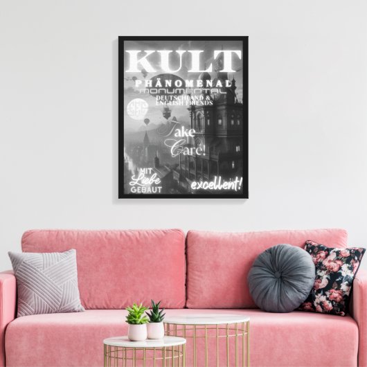KULT PHÄNOMENAL MONUMENTAL LEINWANDDRUCK (Insitu (Wohnzimmer))