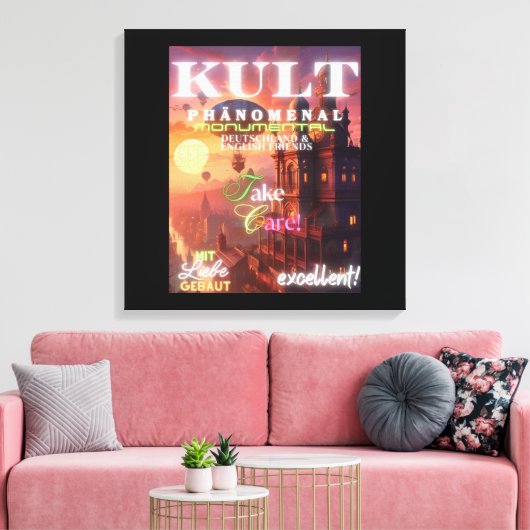 KULT PHÄNOMENAL MONUMENTAL LEINWANDDRUCK (Insitu (Wohnzimmer))