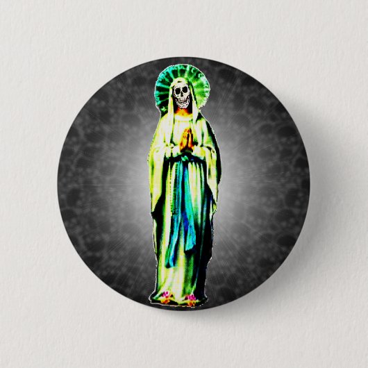 Kult von Sankt Muerte Button (Vorderseite)