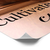 Kultivieren Sie Neugier extra kleines Poster (Ecke)