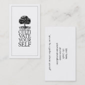 Kultivieren Sie sich selbst Bäume und Wurzeln Lebe Visitenkarte (Vorne/Hinten)