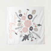 Kultivierende Freundlichkeit Spielerische botanisc Wandteppich (Vorderseite (Horizontal))