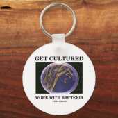 Kultivierte Arbeit mit Bakterien (Agar Plate) Schlüsselanhänger (Vorderseite)