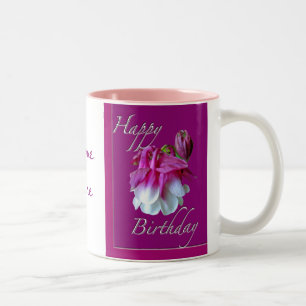 Kultivierte Columbine Birthday Tasse personalisier