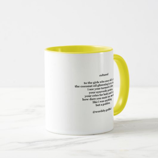 "Kultivierte" Tasse (VorderseiteRechts)