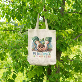 Kultiviertes Wachstum - inspirierend Öko-freundlic Tragetasche