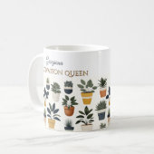 Kultivierung der Königin Pflanze Gartenarbeit Kaffeetasse (Vorderseite Links)