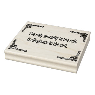 Kultmoral Gummistempel