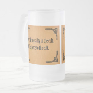 Kultmoral Mattglas Bierglas