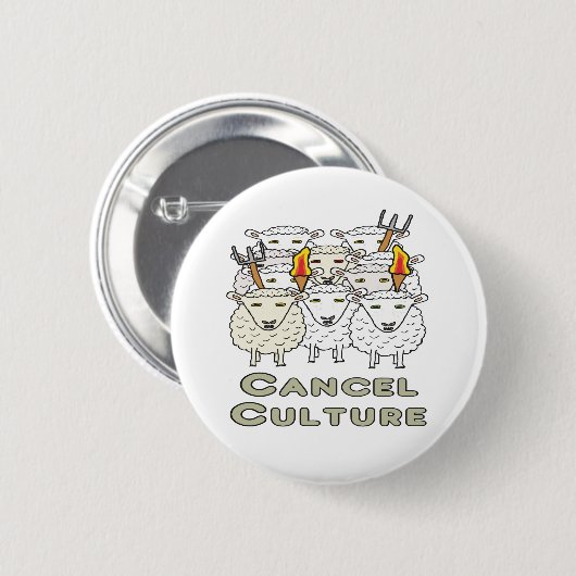 Kultur abbrechen Geweckt Mob Button (Vorne & Hinten)