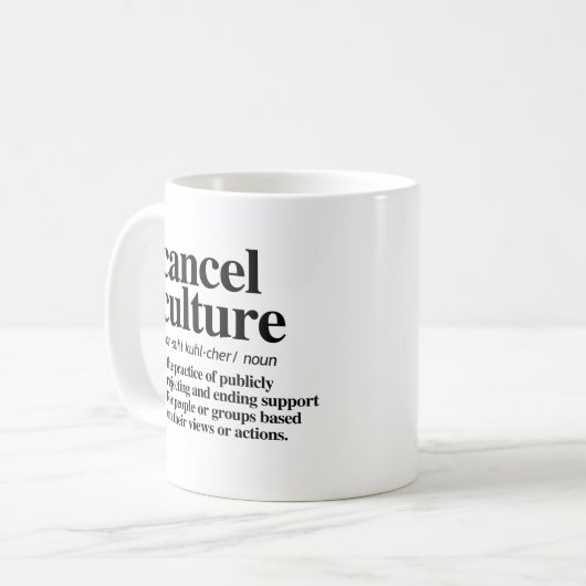 Kultur-Definition abbrechen Kaffeetasse (Vorderseite Links)