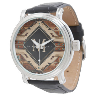 Kultur der indianischen Ureinwohner Boho-Stil Mono Armbanduhr