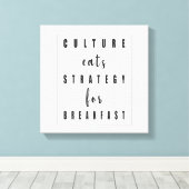 Kultur - Essstrategie für das Frühstück Leinwanddruck (Insitu (Holzboden))